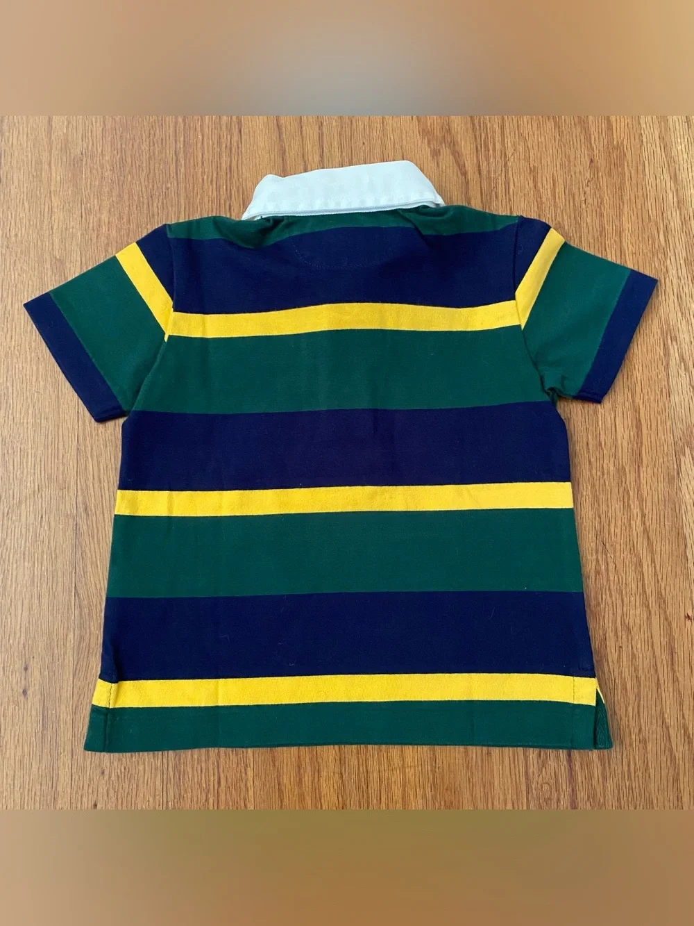 Polo by Ralph Lauren Rugby Shirt Striped Polo with Twill Yellow Pants Set
